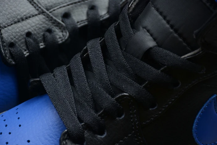 StreetReady air jordan 1 mid black hyper royal 554724- 1247