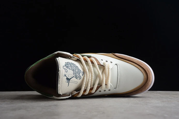 StreetReady air jordan 3 retro se white dark brown green shoes 398614- 1794
