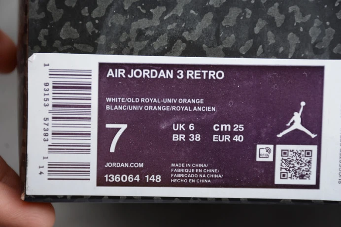 StreetReady air jordan 3 “knicks" 136064- 1804