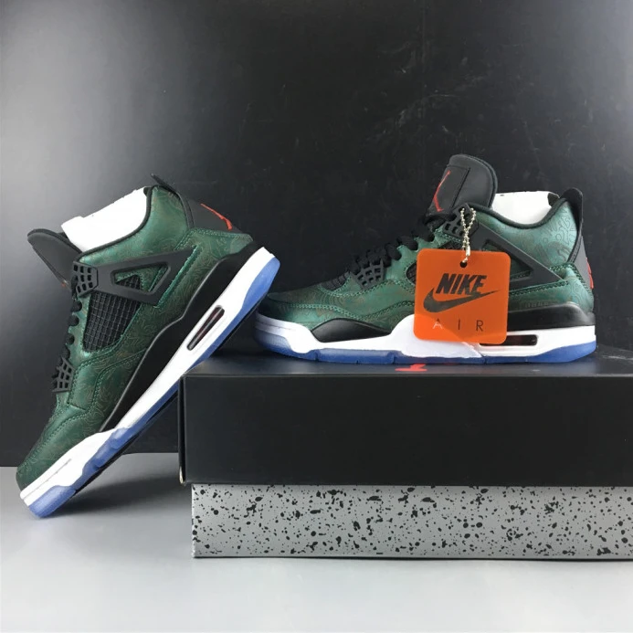 StreetReady air jordan 4 green laser aj4- 1759
