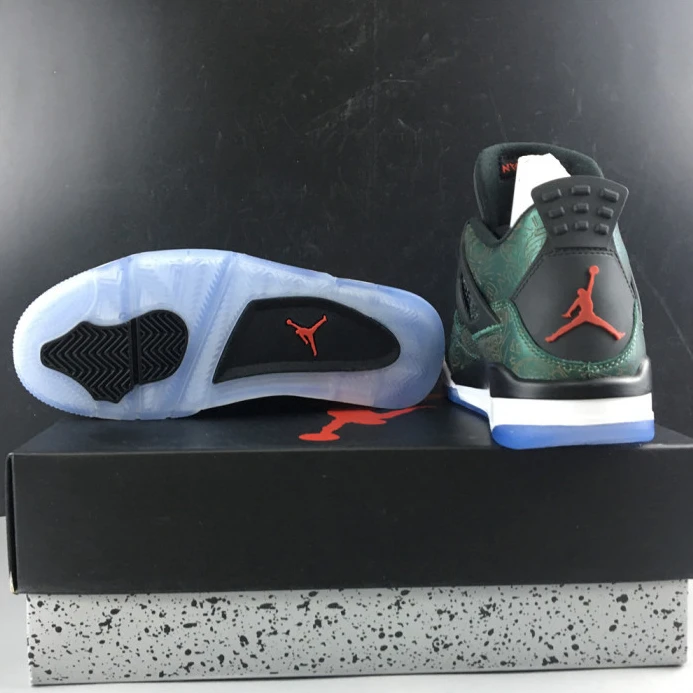 StreetReady air jordan 4 green laser aj4- 1759