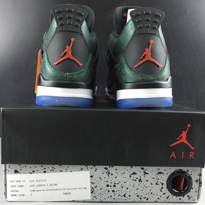 StreetReady air jordan 4 green laser aj4- 1759