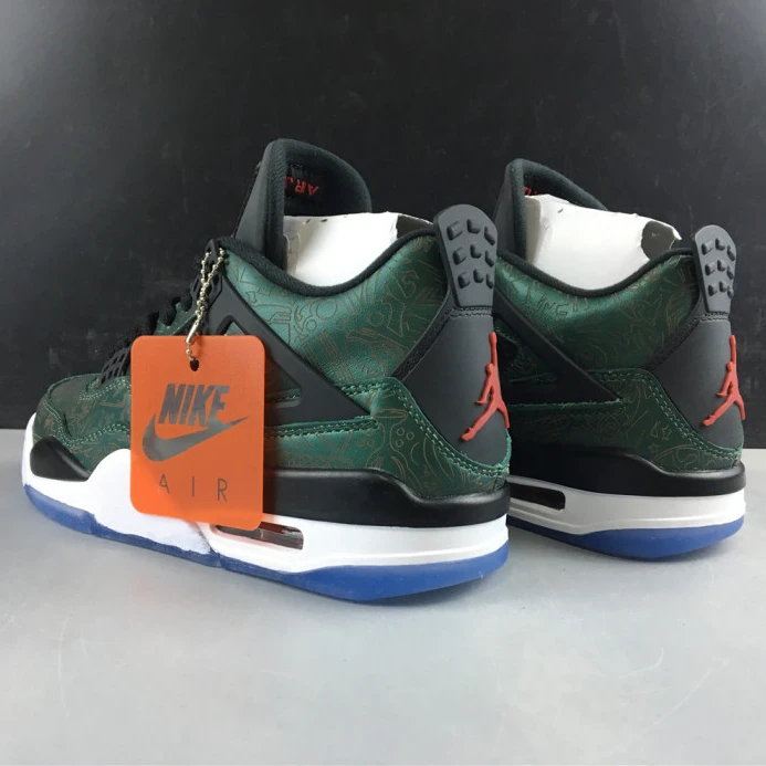 StreetReady air jordan 4 green laser aj4- 1759