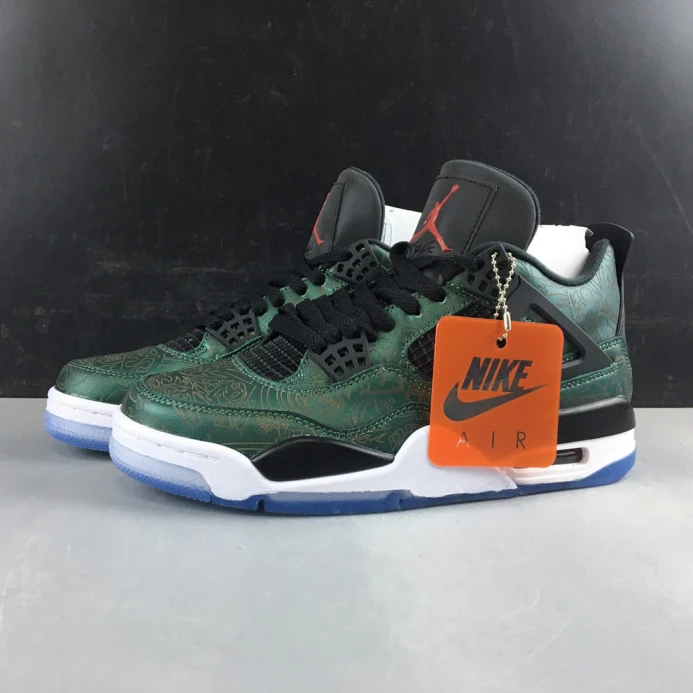 StreetReady air jordan 4 green laser aj4- 1759