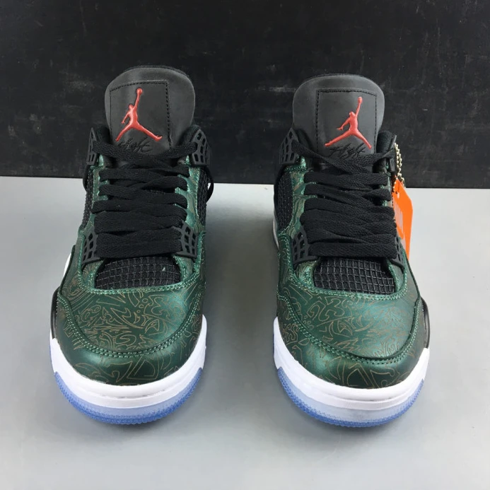StreetReady air jordan 4 green laser aj4- 1759