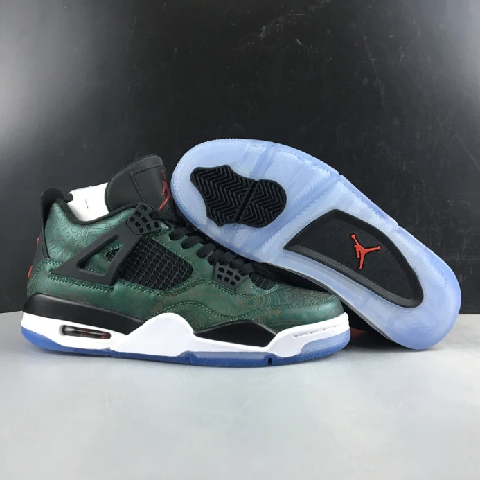 StreetReady air jordan 4 green laser aj4- 1759
