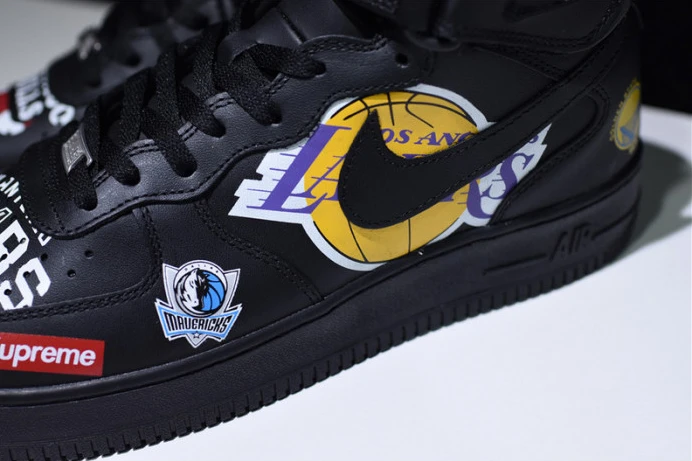 Sup*e x nba air force 1 mid ''07 white black teams aq8017- Comfortable 3077
