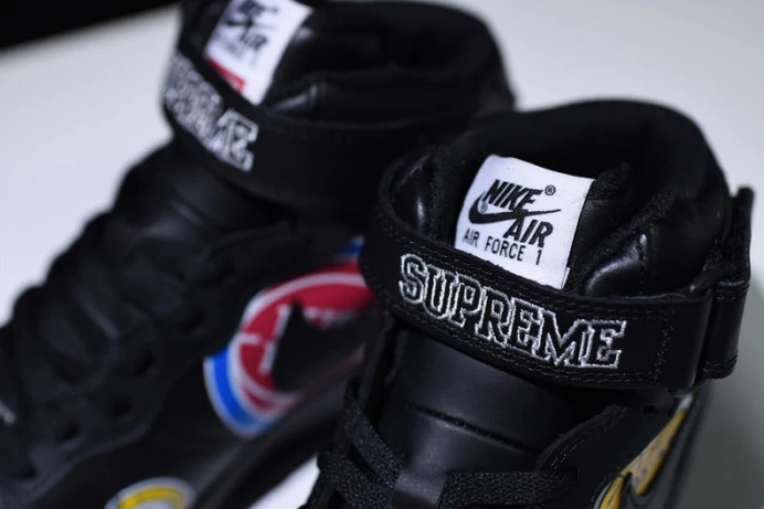 Sup*e x nba air force 1 mid ''07 white black teams aq8017- Comfortable 3077
