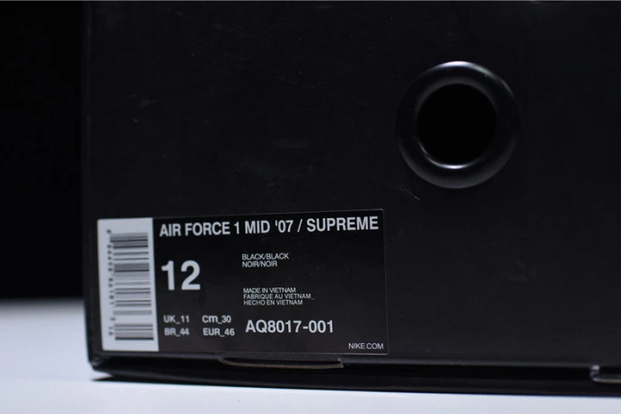 Sup*e x nba air force 1 mid ''07 white black teams aq8017- Comfortable 3077
