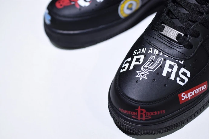 Sup*e x nba air force 1 mid ''07 white black teams aq8017- Comfortable 3077