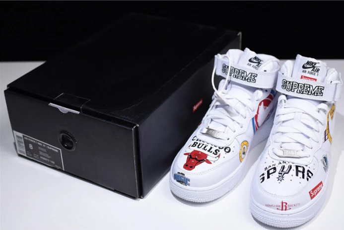 Sup*e x nike air force 1 mid nba teams white aq8017- EasyMatch 3017