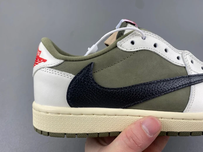 TRAVIS SCOTT X AIR JORDAN 1 LOW OG MEDIUM OLIVE DM7866- Affordable 489