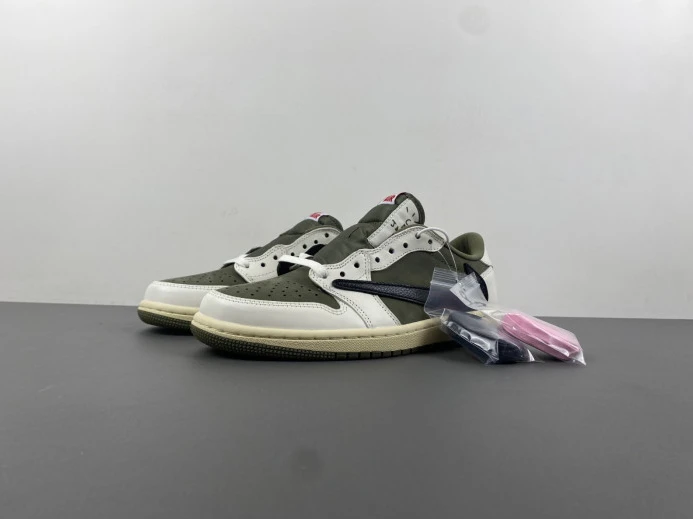 TRAVIS SCOTT X AIR JORDAN 1 LOW OG MEDIUM OLIVE DM7866- Affordable 489