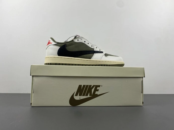 TRAVIS SCOTT X AIR JORDAN 1 LOW OG MEDIUM OLIVE DM7866- Affordable 489