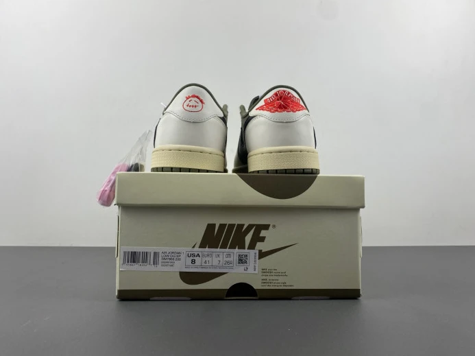 TRAVIS SCOTT X AIR JORDAN 1 LOW OG MEDIUM OLIVE DM7866- Affordable 489