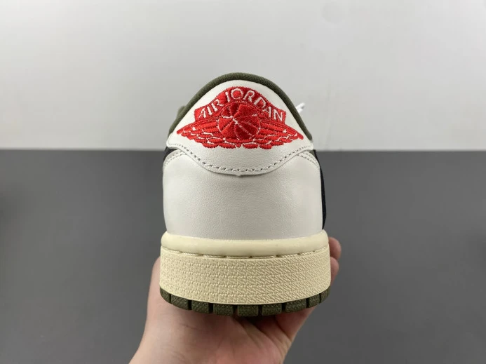 TRAVIS SCOTT X AIR JORDAN 1 LOW OG MEDIUM OLIVE DM7866- Affordable 489