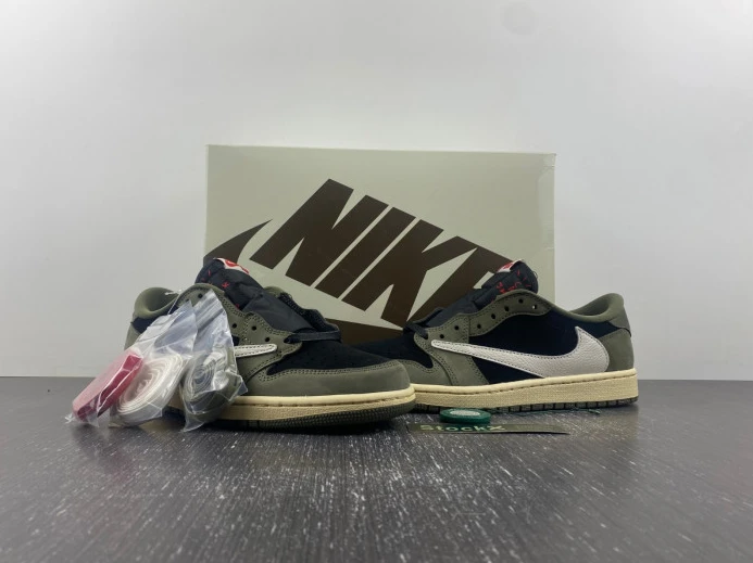 TRAVIS SCOTT X AIR JORDAN 1 LOW OG SP 'BLACK OLIVE' DM7866- ModernLook 738
