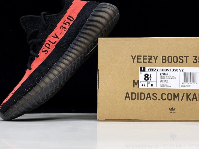 TopPick Adidas Yeezy Boost 350 V2 Core Black Red BY 432