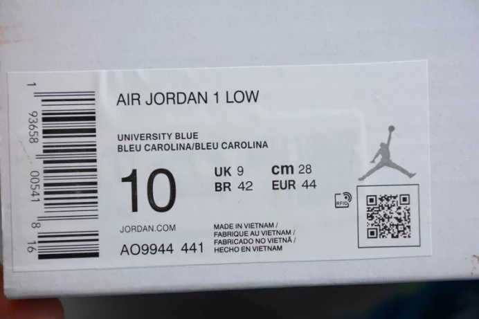 TopPick Air Jordan 1 Low UNC (W) AO9944- 838
