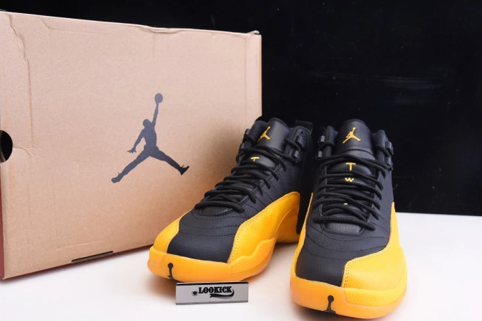 TopPick Air Jordan 12 Retro Black University Gold 130690- 1128