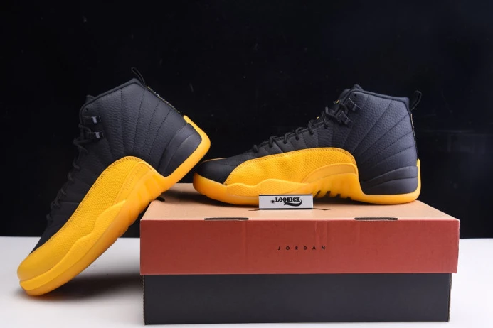 TopPick Air Jordan 12 Retro Black University Gold 130690- 1128