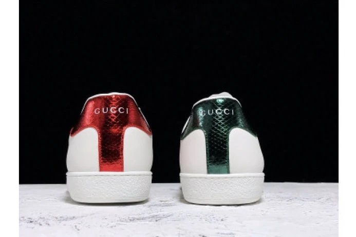 TopPick GUCC ACE EMBROIDERED LOW-TOP SNEAKER WHITE WITH BEE 2913
