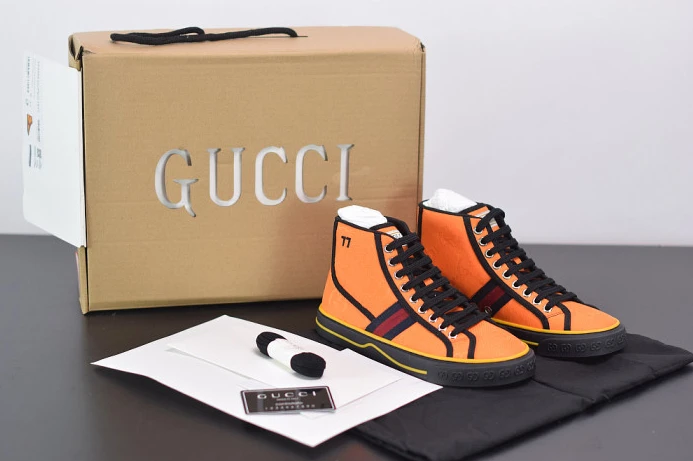 TopPick GUCC Tennis 1977 Print Sneaker 553385 DOPEO 2911