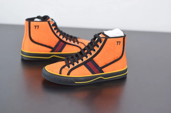 TopPick GUCC Tennis 1977 Print Sneaker 553385 DOPEO 2911