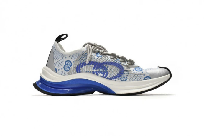 TopPick Gucc Run Sneakers White Blue 2892