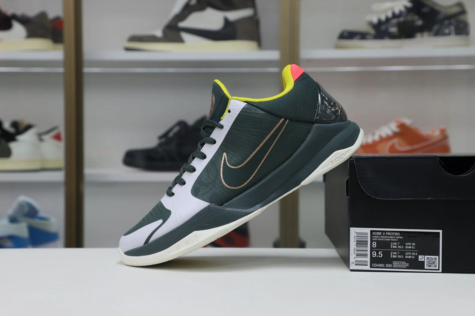TopPick Kimikick Nike Zoom Kobe 5 Protro EYBLForest Green 3457
