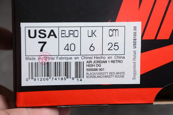 TopPick air jordan 1 retro high og ''banned'' 2016 555088- 1326
