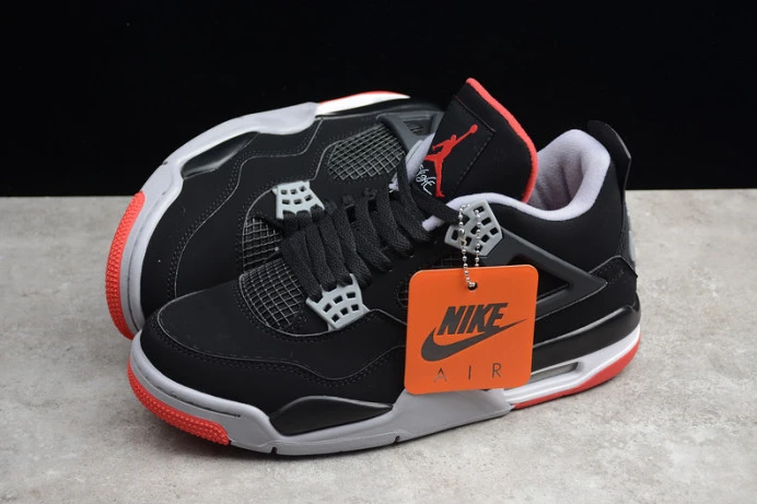 TopPick air jordan 4 retro ''bred'' 2019 black cement 308497- 1762