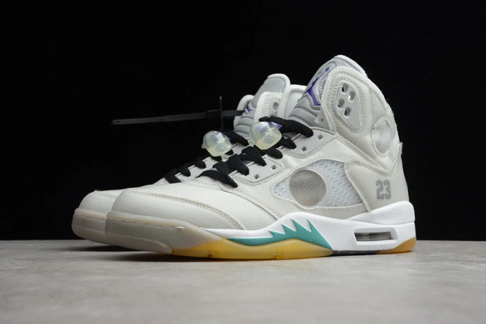 TopPick ofw air jordan 5 white green purple ct8480- 1836