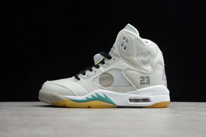 TopPick ofw air jordan 5 white green purple ct8480- 1836
