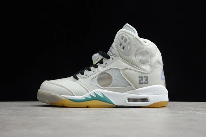 TopPick ofw air jordan 5 white green purple ct8480- 1836