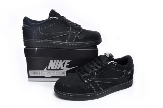 Travis Scott x Air Jordan 1 Low OG Black Phantom DM7866- Comfortable 776