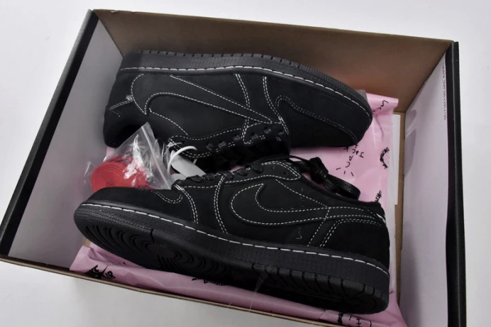Travis Scott x Air Jordan 1 Low OG Black Phantom DM7866- Comfortable 776