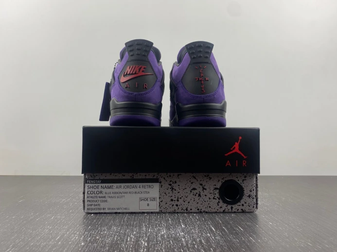 Travis Scott x Air Jordan 4 Purple Suede BestValue 569