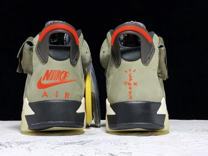 Travis Scott x Air Jordan 6 Medium Olive CN1084- SmartChoice 1102