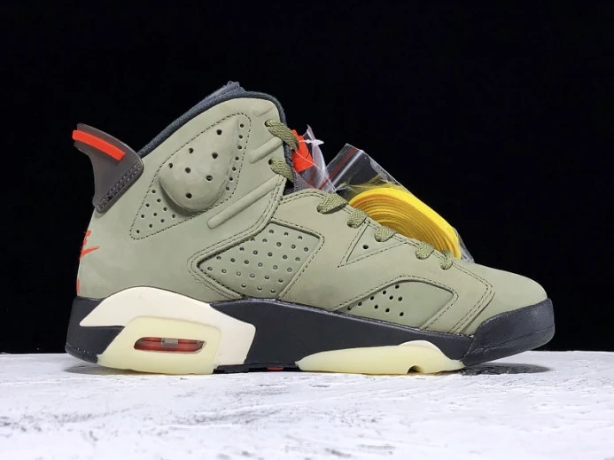 Travis Scott x Air Jordan 6 Medium Olive CN1084- SmartChoice 1102