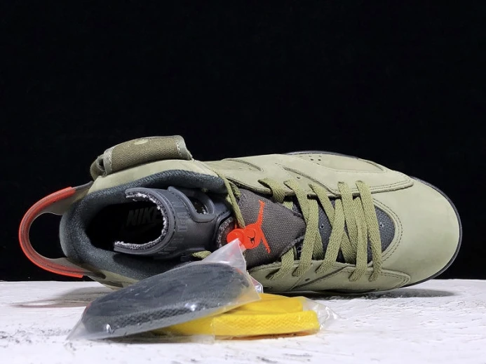 Travis Scott x Air Jordan 6 Medium Olive CN1084- SmartChoice 1102