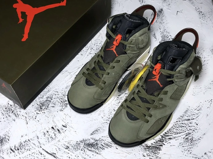Travis Scott x Air Jordan 6 Medium Olive CN1084- SmartChoice 1102