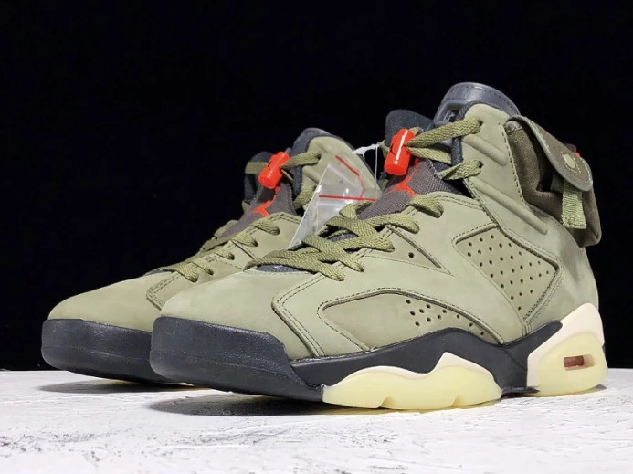 Travis Scott x Air Jordan 6 Medium Olive CN1084- SmartChoice 1102