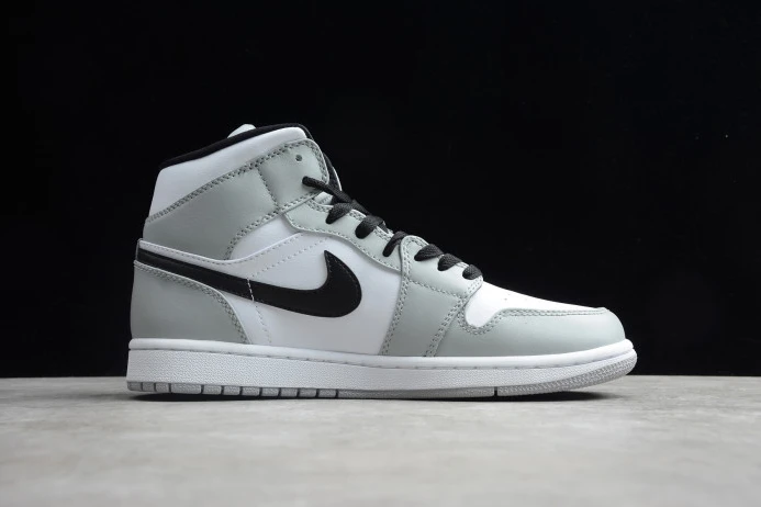 Trendy AIR Jordan 1 Mid Light Smoke Grey 554724- 847