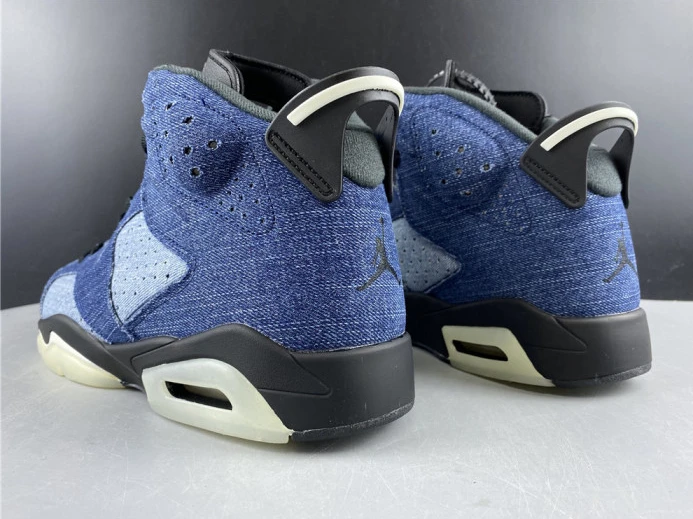 Trendy Air Jordan 6 Washed Denim CT5350- 1100