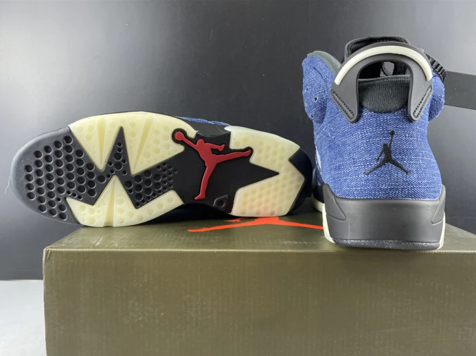 Trendy Air Jordan 6 Washed Denim CT5350- 1100