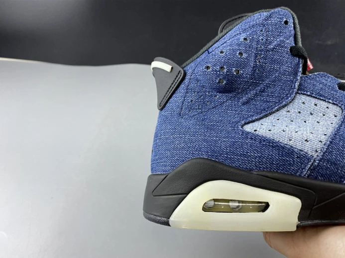 Trendy Air Jordan 6 Washed Denim CT5350- 1100
