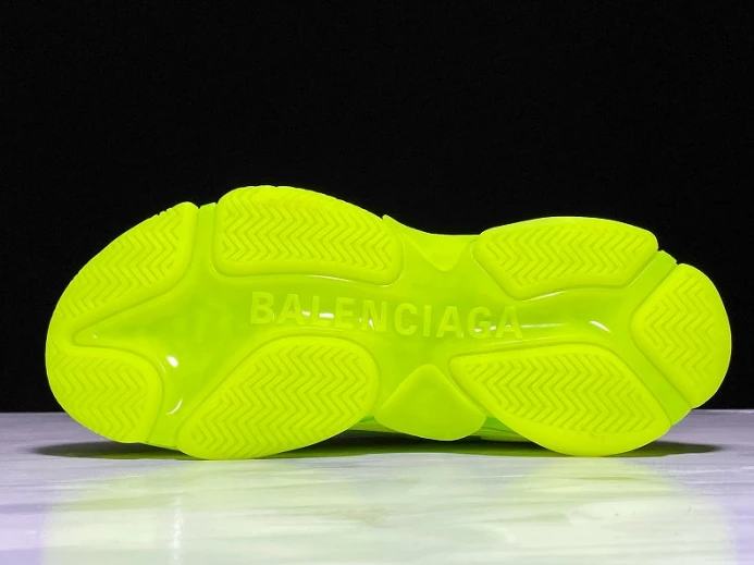 Trendy BLCG Triple S Clearsole Fluo Yellow 541624 W2FF1 2549
