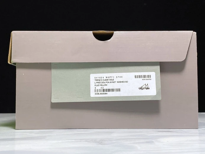 Trendy BLCG Triple S Clearsole Fluo Yellow 541624 W2FF1 2549