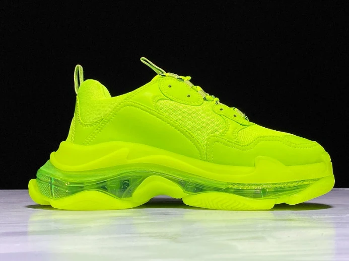 Trendy BLCG Triple S Clearsole Fluo Yellow 541624 W2FF1 2549